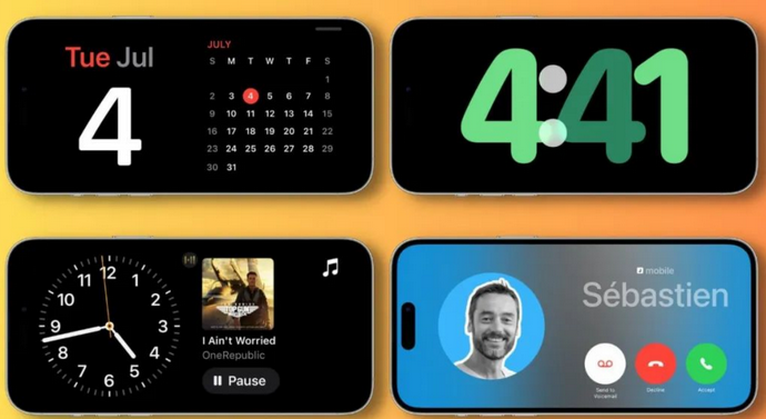 英德苹果手机维修分享iOS17横屏充电待机显示有什么好处 