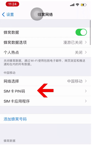 英德苹果14维修网分享如何给iPhone14的SIM卡设置密码 