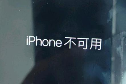 英德苹果服务网点分享锁屏界面显示“iPhone 不可用”如何解决 