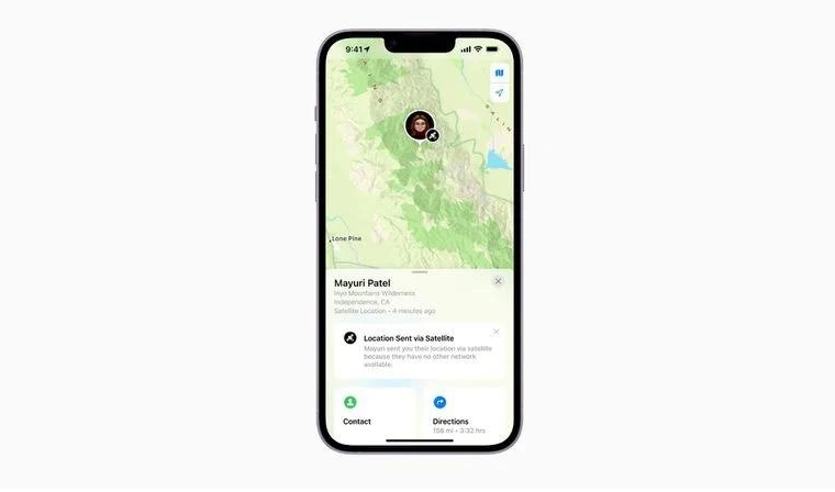 英德苹果14维修分享iPhone14系列中 FindMy功能通过卫星分享位置方法教程 